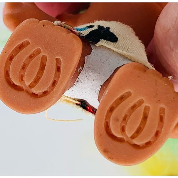 Vintage 1980s Troll Dolls Small Green Hair Mini Yellow Hair Ballarina Altered - Picture 4 of 8